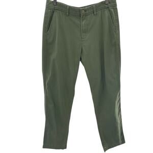 J. Crew Sage Green 100% Cotton Flat Front Soft Lightweight Dress Pants Size 4